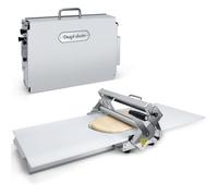 Sfogliatrice Manuale Pieghevole In Acciaio Inossidabile Da, Sfogliatrice Manuale Con Spessore Regolabile E Telaio Pieghevole Per Panetteria, Pasticceria, Croissant(Model-300)