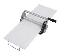 Sfogliatrice manuale pieghevole, in acciaio inox, con tavole da 30,5 cm, spessore regolabile per pizza, cornetti, pasticceria, fondente, uso domestico commerciale