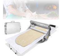 Sfogliatrice manuale pieghevole in acciaio inox per croissant, pizza, pasticceria, parti staccabili per piccole cucine e uso commerciale