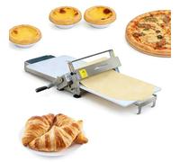 Sfogliatrice manuale pieghevole, ingombro ridotto, macchina a rulli for pasta sfoglia da tavolo, spessore regolabile, sfogliatrice reversibile a manovella