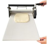 Sfogliatrice Manuale Pieghevole Pasticceria per uso domestico commerciale, con piano di lavoro e spessore regolabile, per preparare la base di fudge e pizza.