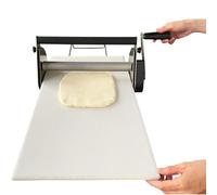 Sfogliatrice manuale pieghevole per impasto, in acciaio inox, spessore regolabile per panetteria, croissant, uso commerciale e domestico