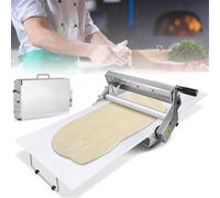 Sfogliatrice manuale pieghevole per panetteria e uso domestico, rullo regolabile in acciaio inox per pizza e croissant, spessore 0,5-27 mm, design compatto