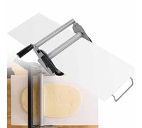 Sfogliatrice manuale pieghevole, rullo for impasto da tavolo in acciaio inossidabile con assi 12"/15,5", spessore regolabile(Rs201)