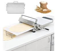 Sfogliatrice manuale pieghevole, rullo per impasto regolabile in acciaio | Questa sfogliatrice manuale pieghevole è dotata di un rullo regolabile in acciaio inossidabile, progettato per appiattire l'