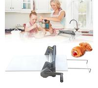 Sfogliatrice manuale pieghevole, sfogliatrice compatta, macchina per pasta sfoglia per panetteria, pizza e croissant, pannello antiaderente per alimenti,RS101