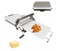 Sfogliatrice Manuale Pieghevole, Sfogliatrice per Croissant con Spessore Regolabile, Macchina per Pasta Sfoglia per Pasticceria e Panetteria Domestica(Commercial Bakery)