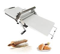 Sfogliatrice Manuale Pieghevole Sfogliatrice Professionale Manuale Impasto, Rullo Per Impasti Da Banco In Acciaio Inox, Uso Commerciale E Domestico, Design Compatto Per Panetteria,Pizza,Croissant