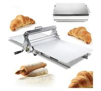 Sfogliatrice manuale pieghevole, Sfogliatrice professionale, Spessore regolabile da （0-25 mm, for panifici e pasticcerie(90 * 40cm)