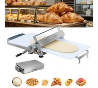 Sfogliatrice manuale pieghevole, spessore regolabile, in acciaio inox. | Questa sfogliatrice manuale è dotata di spessore regolabile e struttura in acciaio inossidabile resistente, ideale per una