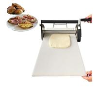 Sfogliatrice manuale pieghevole, spessore regolabile per panetteria, pizza, croissant, senza bisogno di elettricità, facile da pulire