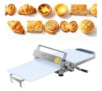 Sfogliatrice Manuale Professionale Commerciale Pasta Sfoglia, Hand-cranked Puff Pastry Machine Macchina Per Sfoglia Professionale, Con Spessori Regolabili Per Croissant, Superficie Antiaderente In P