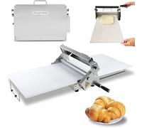 Sfogliatrice manuale professionale Laminatrice per Pasta per Croissant Acciaio Inossidabile Con Spessore Regolabile per Fondente, Croissant, Pizza e Pasta Sfoglia (A, Rs201)