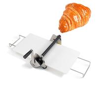 Sfogliatrice Manuale Professionale Macchina commerciale per pasta manuale, in acciaio inox, spessore regolabile per croissant, pasta sfoglia, pizza, base per fondente, design da tavolo per u