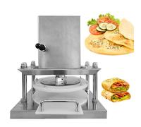 Sfogliatrice Manuale Professionale Macchina per la sfogliatura manuale, pressa elettrica commerciale per pizza in acciaio inox per chapati, crosta di pizza, perfetta per ristoranti e panette