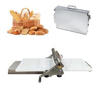 Sfogliatrice manuale professionale, macchina per pasta sfoglia, con spessori regolabili, per croissant, pizza e pasta, superficie antiaderente in PP,RS201