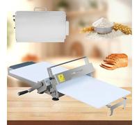 Sfogliatrice manuale professionale per panetteria e uso domestico - Macchina per impasto in acciaio inox, perfetta per pizza, cornetti, sfoglie di pasta e croste di torta modello 400