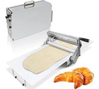 Sfogliatrice manuale professionale per pasta, pressa per pasticceria in | Sfogliatrice manuale professionale in acciaio inox, progettata per le operazioni di pressatura della pasta sfoglia nella