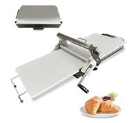 Sfogliatrice manuale, rullo in acciaio inox regolabile per spessore, per | Questa sfogliatrice manuale è dotata di una robusta struttura in acciaio inossidabile e di un rullo di spessore regolabile,