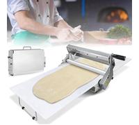 Sfogliatrice manuale, rullo per impasto, spessore regolabile 0,5-27 mm, design compatto in acciaio inox, ideale per la preparazione di pasticceria e pasticceria