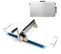 Sfogliatrice manuale, rullo reversibile per pasta sfoglia da 30,5 cm, spessore regolabile da 0 a 1,7 cm, macchina pieghevole per pasticceria