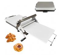 Sfogliatrice per Croissant Manuale, Sfogliatrice per Pasta Pieghevole con Componenti in Acciaio Inox 304, Ideale per Pasta Sfoglia e Prodotti da Forno(Commercial Bakery)