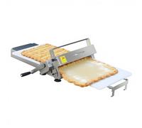 Sfogliatrice per impasto, manuale, pieghevole, in acciaio inox, con spessore regolabile, per cuocere croissant, pasticceria e pasta