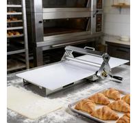 Sfogliatrice per impasto, pieghevole, manuale, per pasticceria e croissant, spessore regolabile da 0,5 a 17,5 mm, design compatto 60 x 30 cm