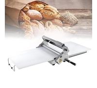 Sfogliatrice per impasto, rullo a manovella in acciaio inox per pasta sfoglia, cornetti e pasticcini laminati