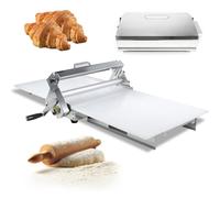 Sfogliatrice per impasto, rullo pieghevole in acciaio inossidabile per spessore regolabile, ideale per fare dolci, croste e altro ancora