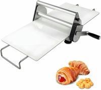 Sfogliatrice per impasto, spessore regolabile, rullo manuale per pasticceria, pizza, biscotti e pasta, strumento da cucina compatto e facile da usare per panettieri