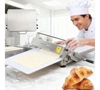 Sfogliatrice per pasta e rullo per pasticceria, spessore regolabile, design manuale compatto per preparazione di croissant, torte e pasta sfoglia