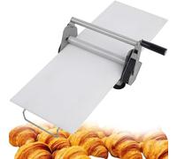 Sfogliatrice per pasta fondente, spessore regolabile da 0,5 a 27 mm, per panetteria e uso domestico, manuale in acciaio inossidabile, opzioni di larghezza 30,5 cm e 39,4 cm
