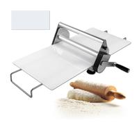 Sfogliatrice per pasta, laminatoio manuale in acciaio inox, spessore regolabile per pizza, cornetti, pasta sfoglia