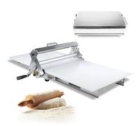 Sfogliatrice per pasticceria, pizza, croissant - Rullo per pasticceria pieghevole manuale in acciaio inox con spessore regolabile 2,5-25 mm