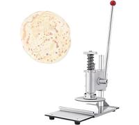 Sfogliatrice per pizza in acciaio inox con braccio regolabile per spessore variabile, ideale per cuocere e cucinare (diametro 20 cm)