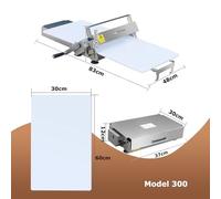 Sfogliatrice Pieghevole Compatta Con 10/55 Impostazioni Di Spessore Regolabili Per Panetterie Domestiche E Commerciali, Macchina Per La Stesura Manuale Dell'impasto In Acciaio Inossidabile