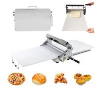 Sfogliatrice Pieghevole, Macchina Per La Stesura Manuale Di Pasta In Acciaio Inossidabile Commerciale Per Pasta Sfoglia Per Croissant, Spessore Regolabile Da 2 A 25 mm(40.6''x15.5")