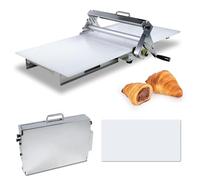 Sfogliatrice pieghevole per impasto, in acciaio inox, spessore regolabile 0-27 mm, design compatto con 1 pannello di rotolamento