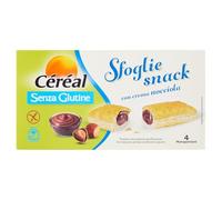 CEREAL SENZA GLUTINE SFOGLIE SNACK CREMA NOCCIOLA 4 MONOPORZIONI
