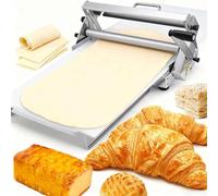 Sfoglieria manuale pieghevole, rullo per pasta in acciaio inox | Sfogliatrice manuale con rullo per pasta in acciaio inox per stendere la pasta in modo uniforme, ideale per preparare la