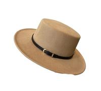 SFOIKVG Cappello a Bombetta da Donna Cappelli in feltro a tesa larga decorati con fibbia for cintura, for donna, autunno inverno, berretto jazz retrò(Color 3)