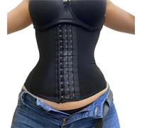 SFOIKVG Cintura Addominale Da Donna Guaine Vita Trainer Pantaloncini a Doppia Compressione Guaina di Controllo della Pancia Cintura Modellante for Ventre Piatto per il supporto addominale(Black,XXXL)