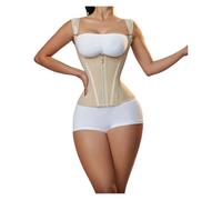 SFOIKVG Cintura Addominale da Donna Shapewear Corsetto Modellante for Donna a Doppia Compressione, Regolabile con Cerniera e Ganci, for Pancia Piatta per Il Supporto Addominale(Beige,S)