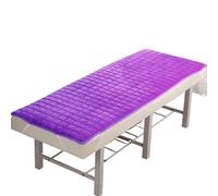 SFOIKVG Materasso massaggiante di bellezza con fori/senza fori, massaggio e fisioterapia Tuina, materasso antiscivolo sottile per saloni di bellezza (Purple2 Thin No Hole, 190 cm70 cm)