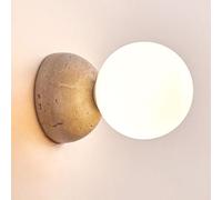 Sfonce murale di vetro di latte per camera da letto con parete di pietra naturale SCONCE MIE secolo Luce vintage Sallway Sconcetto Bagno Bagno Vanity Wall Monted Lampada per camera da letto Cucina