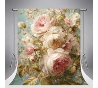 Sfondi fotografici Kate Blue 6.5x10ft/2x3m Sfondo in stile dipinto a olio retrò rosa decor per ritratti di compleanni di bambini feste prenatalziale baby shower Sfondi da studio fotografico