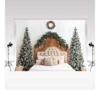 Sfondi fotografici natalizi Kate 3x3 m testiera dell'albero di Natale accessori decorativi sfondo per ritratti di bambini e adulti studio fotografico