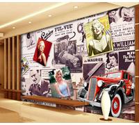 Sfondi gratis di Marilyn Monroe 3D Tenda Bloccare Foto Stampa Tendaggio Drappo T