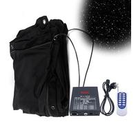 Sfondo a tenda con stelle LED, 5 x 5 m, pieghevole, con controller | Sfondo pieghevole della tenda della stella del LED con il regolatore per la festa nuziale della fase (5* 5m)